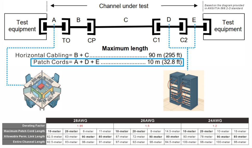 MUTOA Patch Cord Calculation