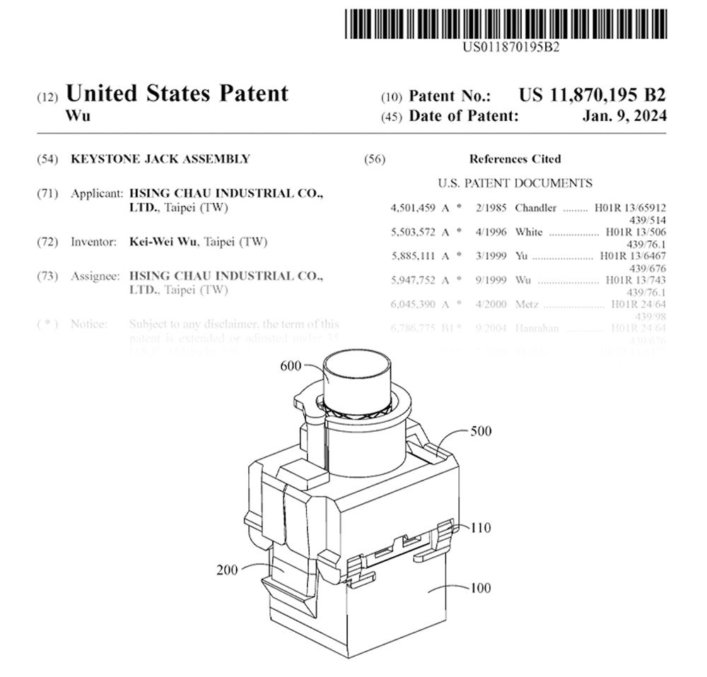 Bằng sáng chế của thiết kế cơ khí keystone không cần dụng cụ